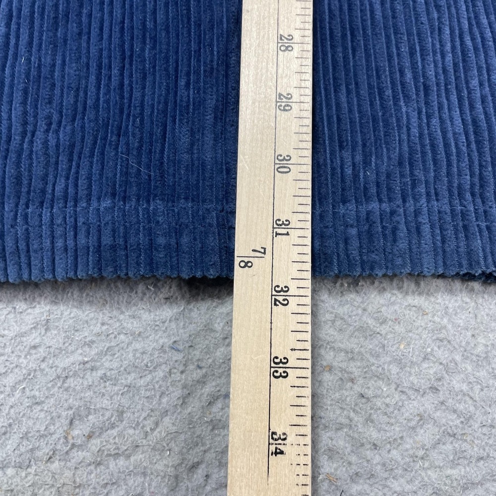 NorthCrest Jacket Mens Large Blue Corduroy Full Zip Shirt Military Workwear VTG - Picture 7 of 8
